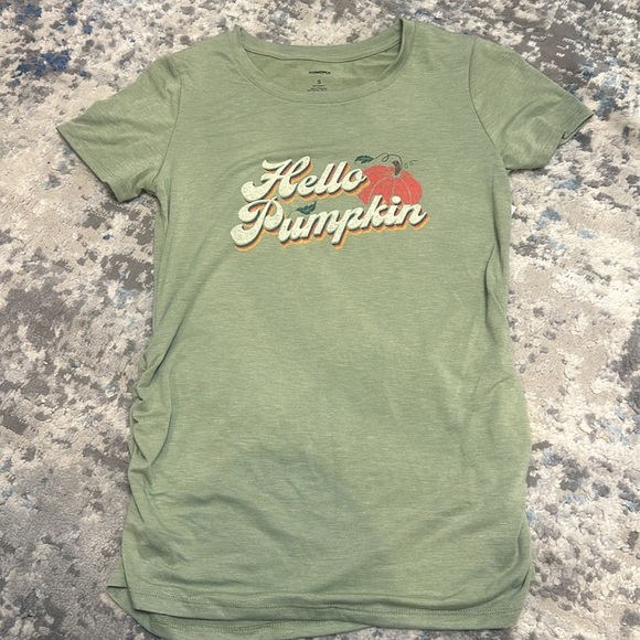 Maternity Fitted Crewneck Graphic Tee - Picture 3 of 4